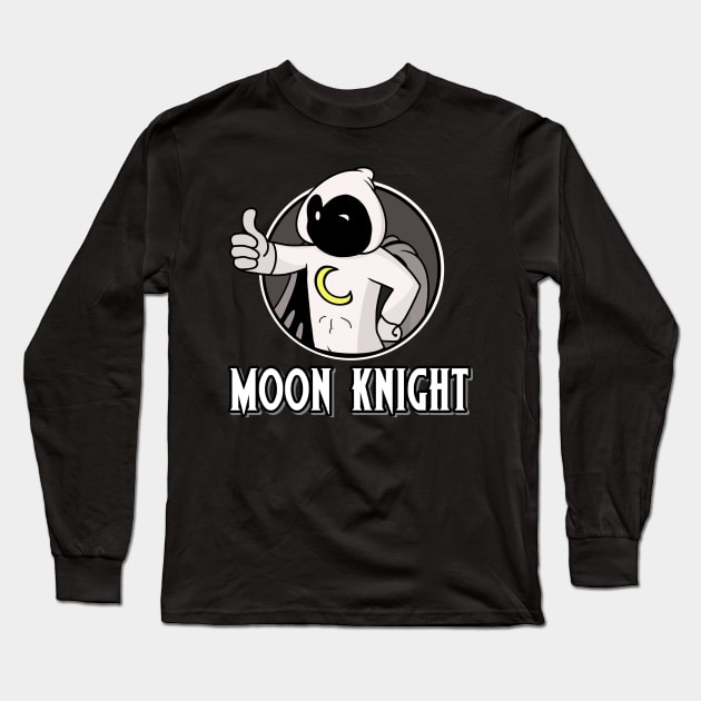 Moon Thumbs Up Long Sleeve T-Shirt by Milasneeze